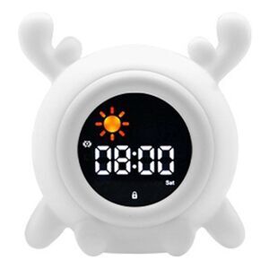 Kids Sleep Training Alarm Clock With Night Light, Timer